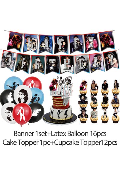 Choice Other 1set Star Michael Jacksons Birthday Party Decor Background Suppl...