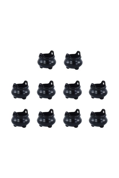 Choice A02 10pcs Halloween Witch Hat Mini Hats Drinks Cauldron Pots Kettle Cu...