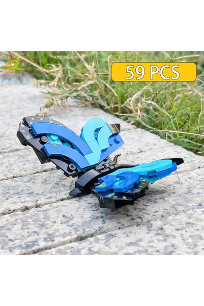Choice NO.1 HUIQIBAO Creative Moc Insect Building Blocks Bee Dragonfly Ant Ma...