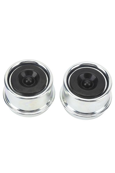 Choice 2pcs 2PCS Trailer Axle Dust Cap 1.98in OD Galvanized Trailer Hub Beari...