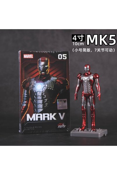 Choice مجسم شخصية آيرون مان الأصلي من ZD Toys، مقاس 4 بوصات، موديل MK 5، متوف...