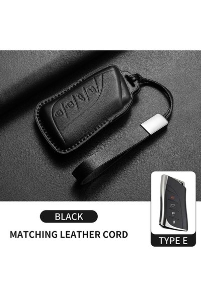 Choice Black E2 Genuine Leather Car Key Case Cover for Lexus NX ES UX US RC L...