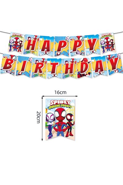 Choice As Shown banner Cartoon Spider Birthday Party Supplies Disposable Tabl...