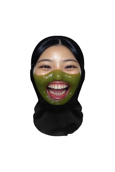 Choice Q1 Scary Halloween Realistic Face Mask Abstract Pattern Full Face Bala...