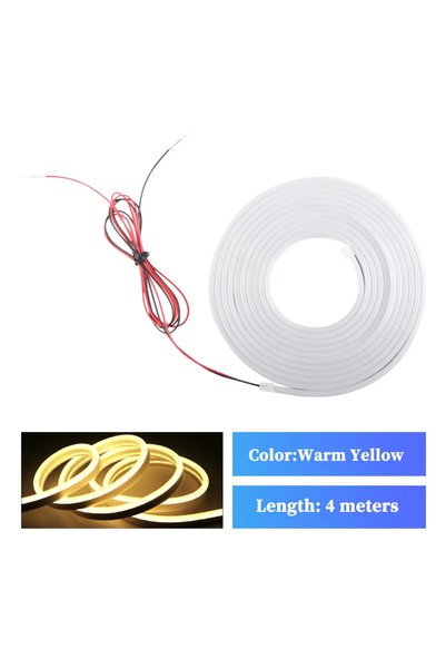 Choice 4M Warm Yellow Car Trunk Light Ambient Decorative Atmosphere Lamp Led ...
