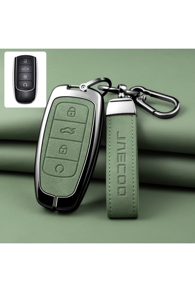 Choice A-green-2 Zinc Alloy Car Remote Key Cover Suitable for Omoda JAECOO J7...