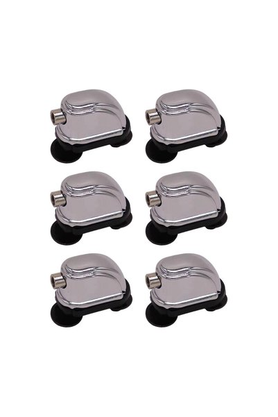 Choice 6pcs Triangle Snare Drum Lugs with Rubber Pads 26mm Hole Spacing Percu...