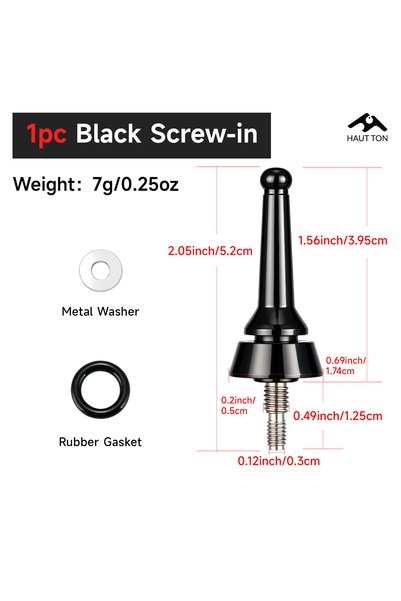 Choice Black Screw-in HAUT TON 1pc Fishing Reel Balance Bar Aluminum Alloy An...