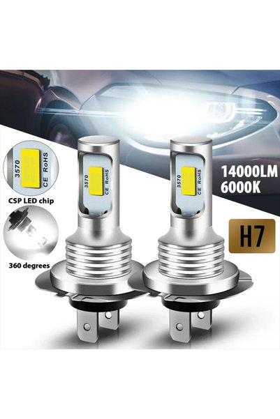 Choice White H7 2pcs H7 H1 H8 H9 H11 9005 9006 LED Bulbs HB3 HB4 CSP LED Supe...
