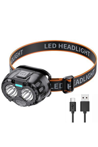 Choice مصباح رأس LED قوي، مقاوم للماء بمعيار IPX4، مصباح يدوي للطوارئ، 250 لو...