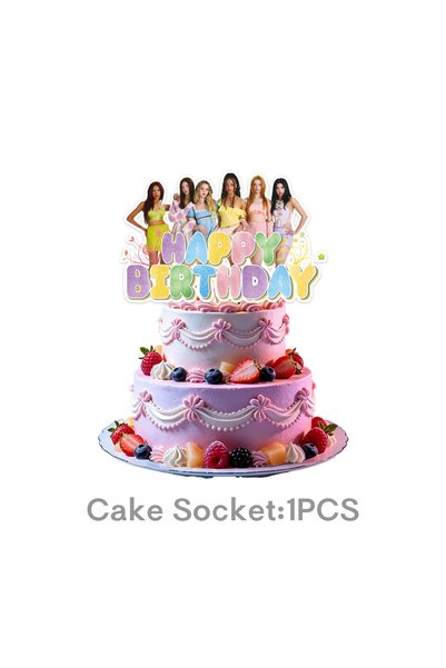 Hasbro Cake Topper-1pcs New Katseye Birthday Party Decoration Tableware Set T...
