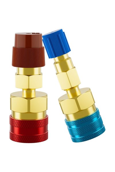 Choice 2Pcs R1234YF To R134A Quick Coupler Conversion Kit Refrigerant Recharg...
