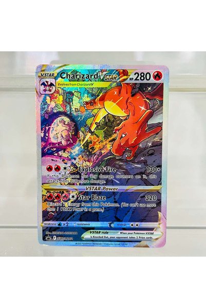 Choice SWSH262 Charizard VSTAR SWSH262 English Card with Holographic Texture,...