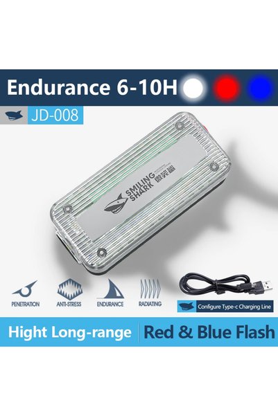 Choice JD-008 Bicycle LED Light USB Rechargeable Cycling Taillight Helmet Lam...