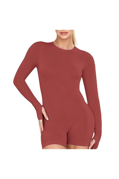 Choice M Purple Copper HISTELLO Impact Long Sleeve One Piece Jumpsuit Women B...