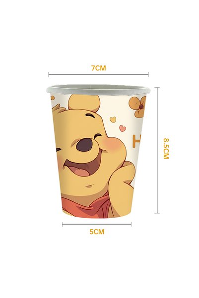 Choice cup-10pcs Winnie the Pooh Disposable Party Tableware Paper Plates Cups...