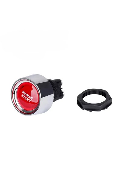 Choice Red Car Engine Start Ignition Switch 12V 50A 3 Pin SPST Momentary Keyl...