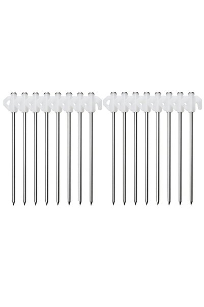 Choice 16pcs 4/8/16pcs Luminous Tent Pegs Glow in Dark Galvanized Steel Stake...