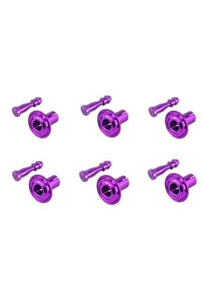 Choice 6pcs Purple Motorcycle Expansion Buckle Aluminum Alloy Decorative Buck...