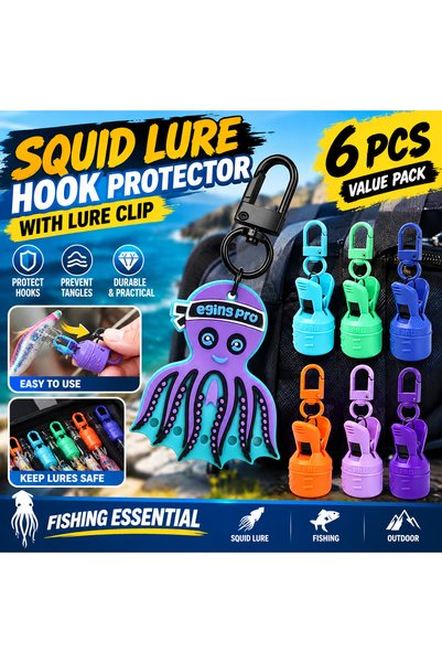 Choice green New Electroplating Squid Jig Bait Protector Kit M+ 6pcs Punk Col...