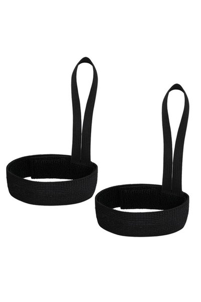 Choice 1Pair Black 2pcs Skiing Glove Safety Straps With Keychains Durable Ela...