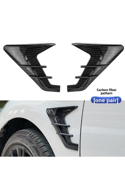 Choice carbon 2pcs Vent Cover Fender Hood Air Flow Intake Trim Car Side Exter...