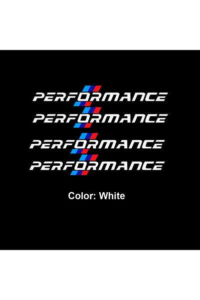 Choice WHITE 4PCS/SET Black/White Performance Vinyl Decals – Waterproof Stick...