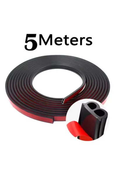 Choice Black 5M B Zhu 5/10/20M Car Door Seal Strip Rubber Double Layer Sealin...