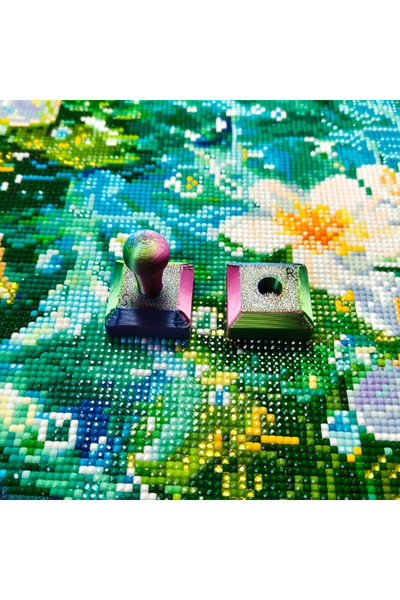 Choice Red Blue Green 3D Printing Embossing Roller Diamond Dot Drill Press De...