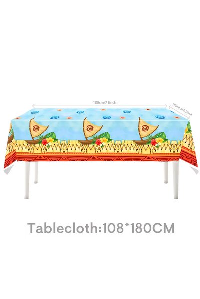 Choice 1pcs tablecloth Ocean Theme Birthday Party Decoration Cartoon Tablewar...