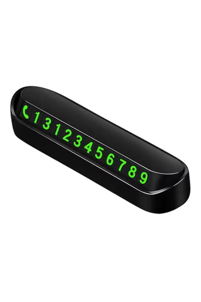 Choice BLACK Temporary Car Parking Number Card | Auto Plate Styling Accessories