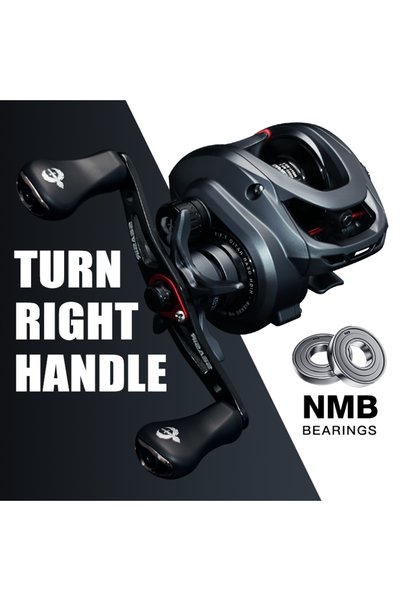 Choice بكرة صيد Seasir Commando Power Baitcaster، مصممة للاستخدام باليد اليمن...