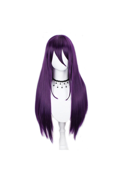 Choice باروكة طويلة مستقيمة للحفلات من PURPLE Anime Game Doki Doki Literature...