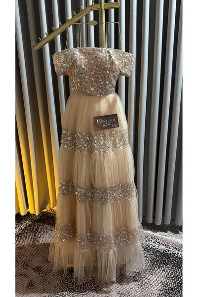 dalaa Tulle Evening Dress