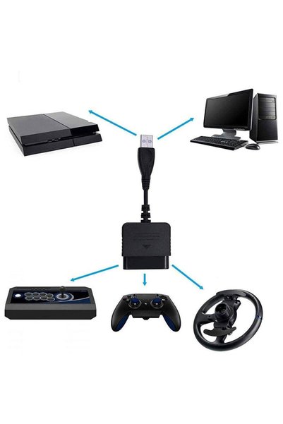 Leonpro USB-to-PS2 adapter for converting PlayStation 1 and 2 controllers to USB