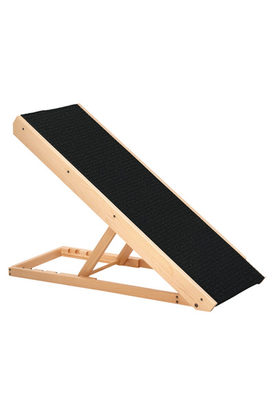 CRACOS Folding pine wood ramp for dogs or cats, Cracos®, adjustable on 4 leve...