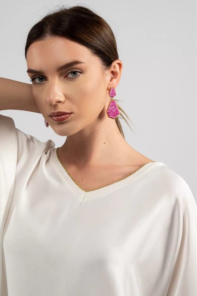 Marilyn Boutique Σκουλαρίκια Κρεμαστά Πολύγωνα