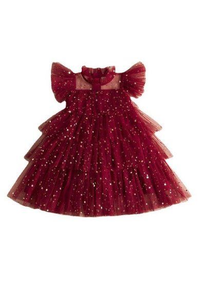 Generic Girls'Dress Elegant Vintage Lace Party Dress， Princess Dresses For Ki...