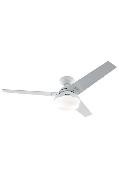 Hunter Fan Sentinel Plus Beyaz - 132 Cm. Dış Mekan - Nemli Mekan Aydınlatmalı Tavan Vantilatörü