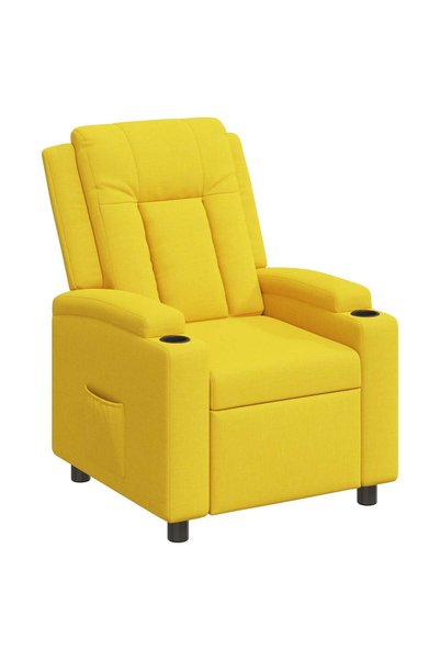 vidaxl Fotoliu recliner Galben deschis 75 x 95 x 100 cm Țesătură