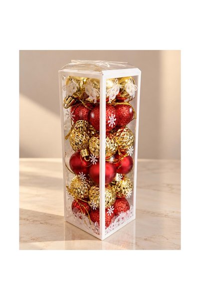 XTRIKE ME Red and Gold Decorative Christmas Ornaments for the Christmas Tree,...