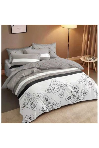 Johny Home Pucioasa Bed Linen, Satin Cotton, 7 Pieces, 1 Person, 225x250cm, A...