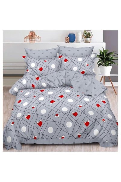 Johny Home Pucioasa Double bed linen, 6 pieces, 2 persons, 240x250cm, Satin C...