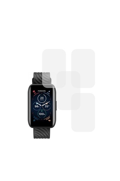 COMANDO Set of 4 x Compatible Film for Motorola Moto Watch 40, Shield Full Gl...