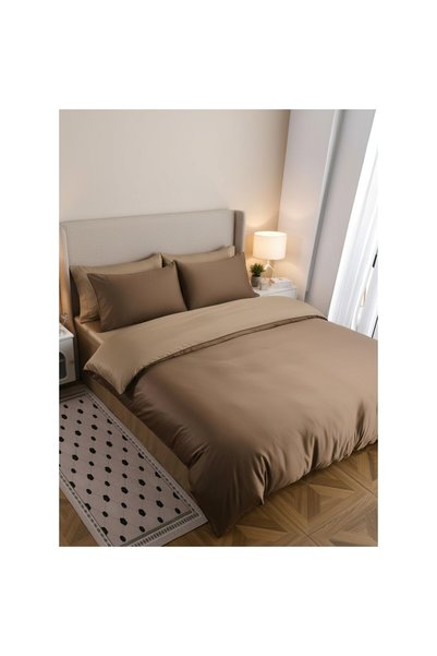 Johny Home Pucioasa Silk bedding, 6 pieces, 2 people 180x200 cm, dark brown