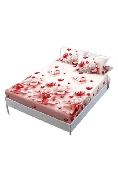 Johny Home Pucioasa Κάλυμμα κρεβατιού για 2 άτομα, 180x200 εκ., με μοτίβο μωβ...