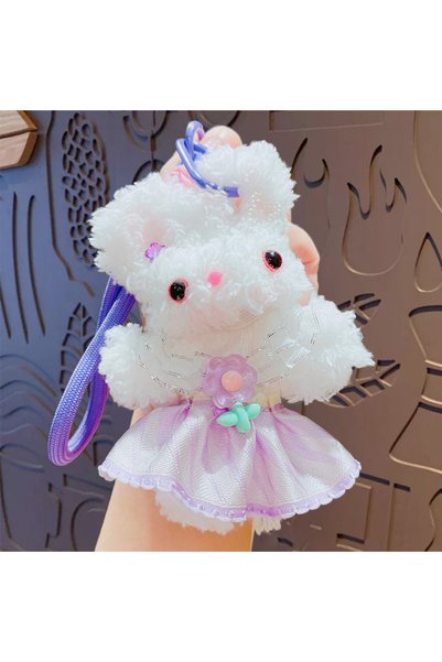 Generic Cartoon Plush Twister Rabbit Doll Keychain Pendant Cute Couple School...