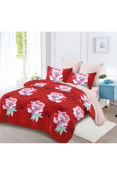 Super Design Pucioasa Double bed linen, Finet, 6 pieces, 2 people, Floral pri...