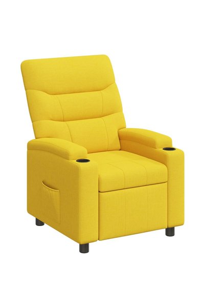 vidaxl Fotoliu recliner Galben deschis 75 x 95 x 103 cm Țesătură