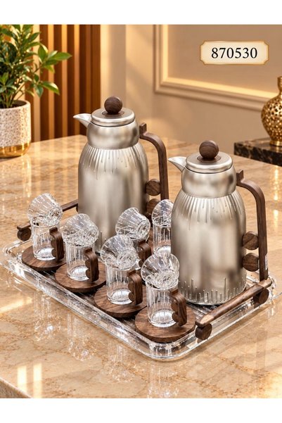 Home Saif Trams Elina Set with Tubsy and Wooden Nickel Matte Pans